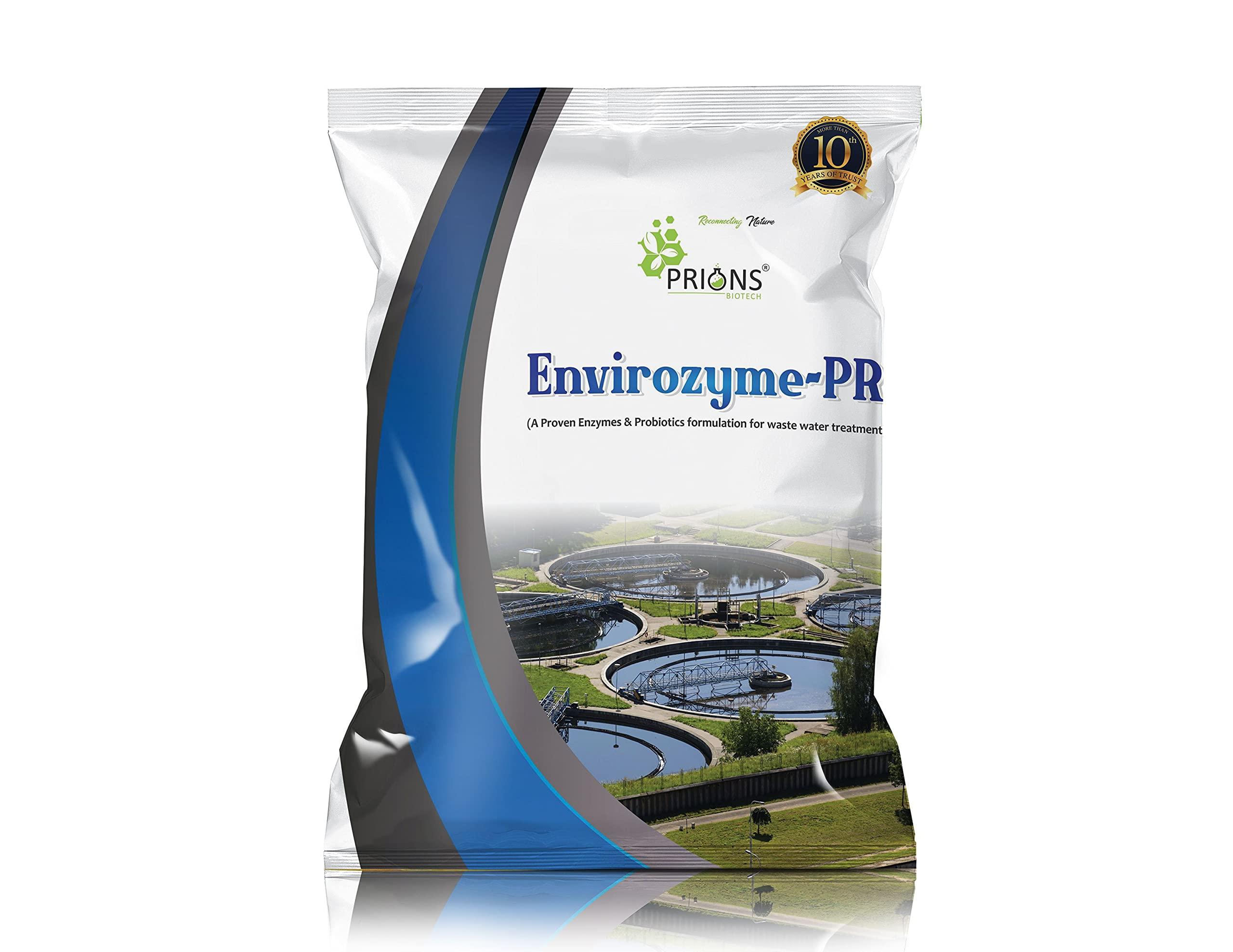 PRIONS BIOTECH Prions Biotech Envirozyme - PR, Enzymes for Biological Treatment Of Sewage Treatment (STP) And Effluent Treatment (ETP) - 1 Kg