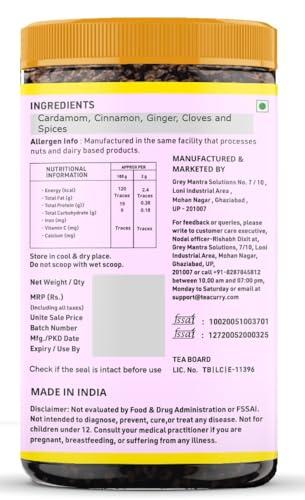 TEACURRY TEACURRY Amruttulya Chai (200 Grams, 100 Cups) - Amruttulya Tea for Energy and Digestion - 100% Natural Tea with Real Spices | Refreshing & Tasteful Flavor Amruttulya Masala Chai Tea