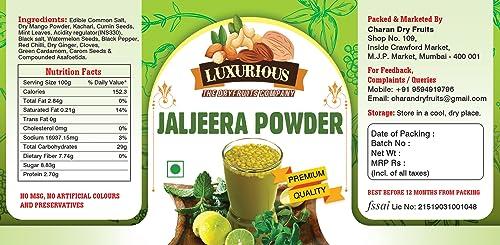 LUXURIOUS LUXURIOUS - Authentic Jaljeera Powder for Flavorful Beverages and Snacks (500 Gm)