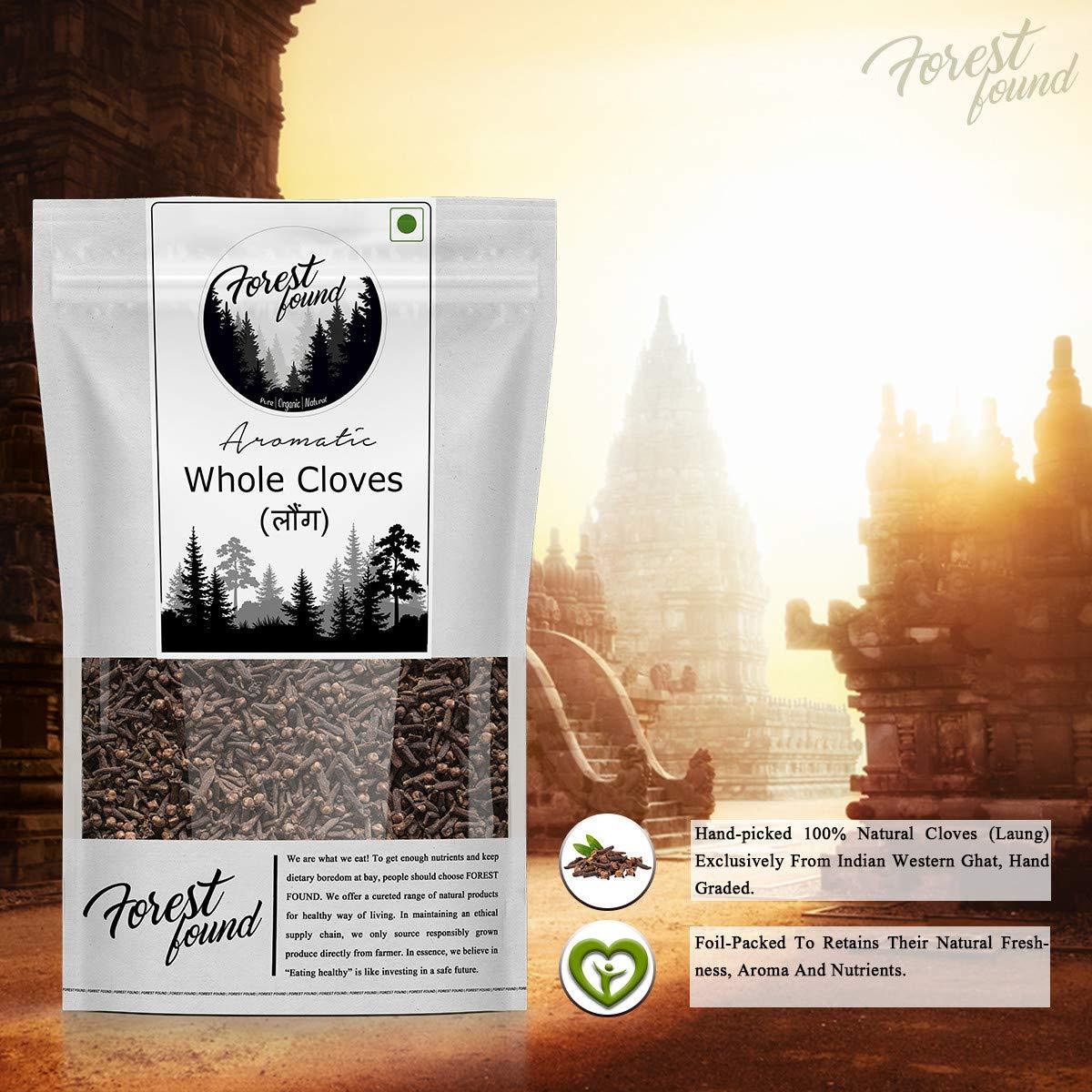 FOREST FOUND Forest Found Whole Cloves Spices ,Kerala Origin | Lavang, Laung, Laving, Grambu (250 Gram)