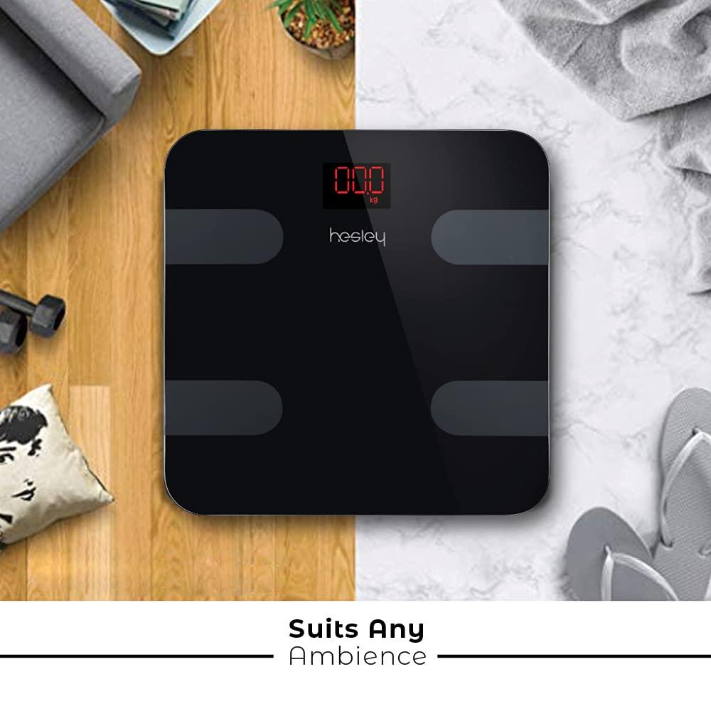 Hesley Hesley BMI Weighing Machine/Weighing Scale/Weight Machine with HesleyFIT APP and German Sensors