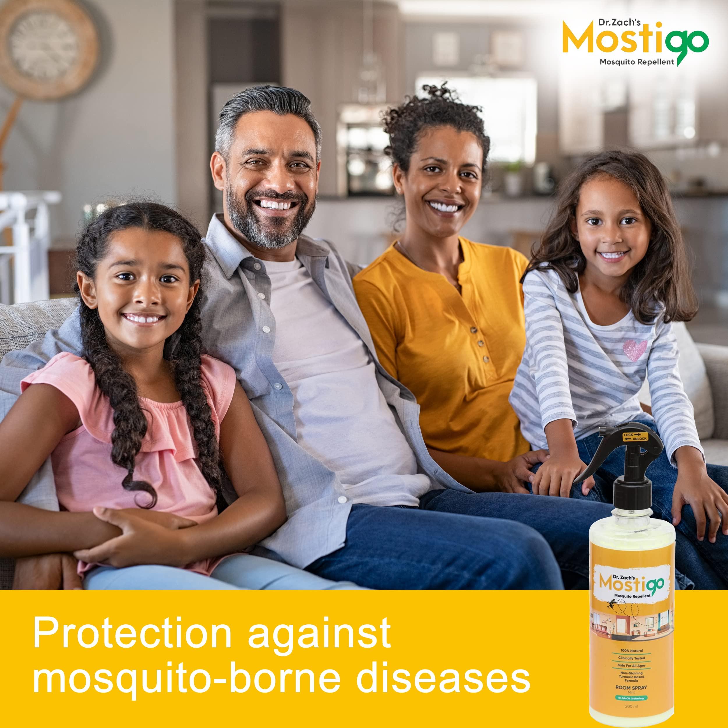 Dr Zachs Mostigo Mosquito Repellent Room Spray, 100% Natural Safe for Adults, Children & Pets