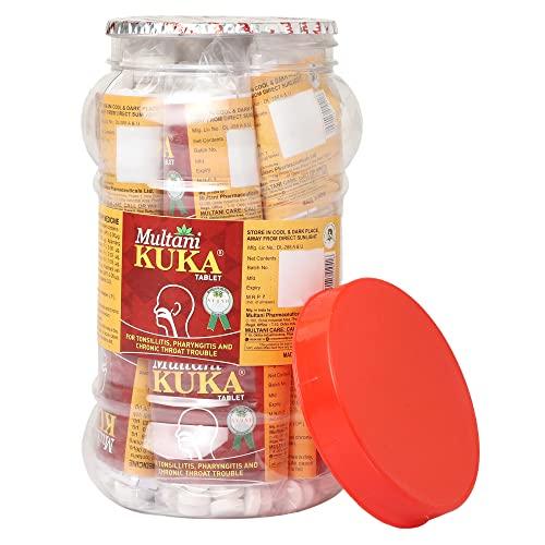Multani Multani Kuka Tablet | Useful In Tonsillitis, Pharyngitis & Chronic Throat Trouble | 100% Natural & Ayurvedic | Get Relief From Tonsils & Swollen Issues | 1000 Tablets