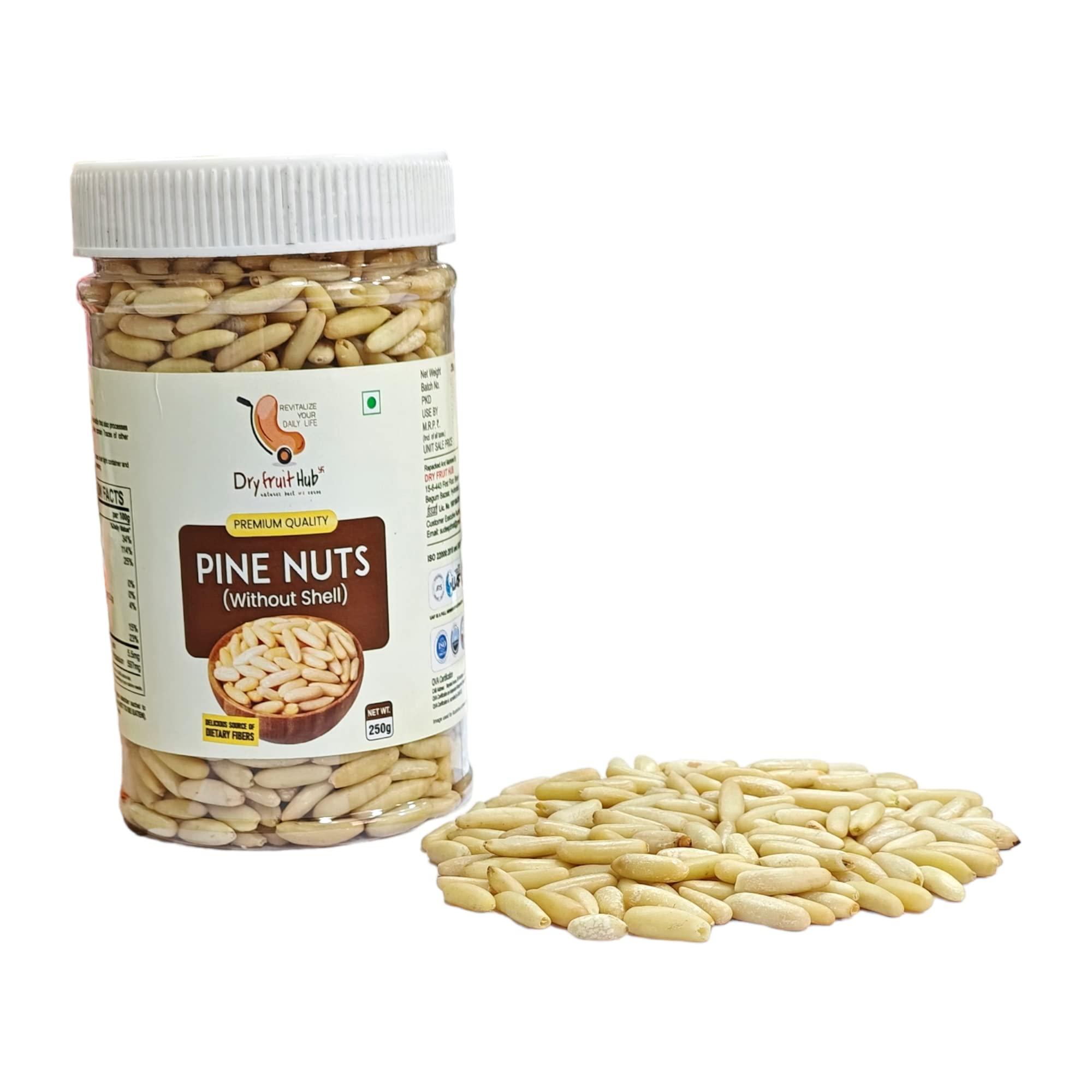 Dry Fruit Hub Dry Fruit Hub Pine Nuts without Shell 200gm Chilgoja,pine nuts chilgoza, Chilgoza Dry Fruits, Chilgoja In Dry Fruits Pack Of 200gm