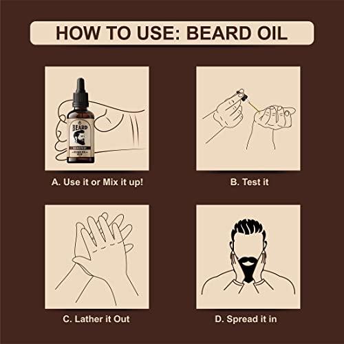 Rosevely Beard Growth Oil For Men Fast Growth Advanced - 30ml - Beard Growth Oil for Patchy Beard, With Redensyl and DHT Booster, Nourishment & Moisturization, No Harmful Chemicals Hair Oil (30 ml)