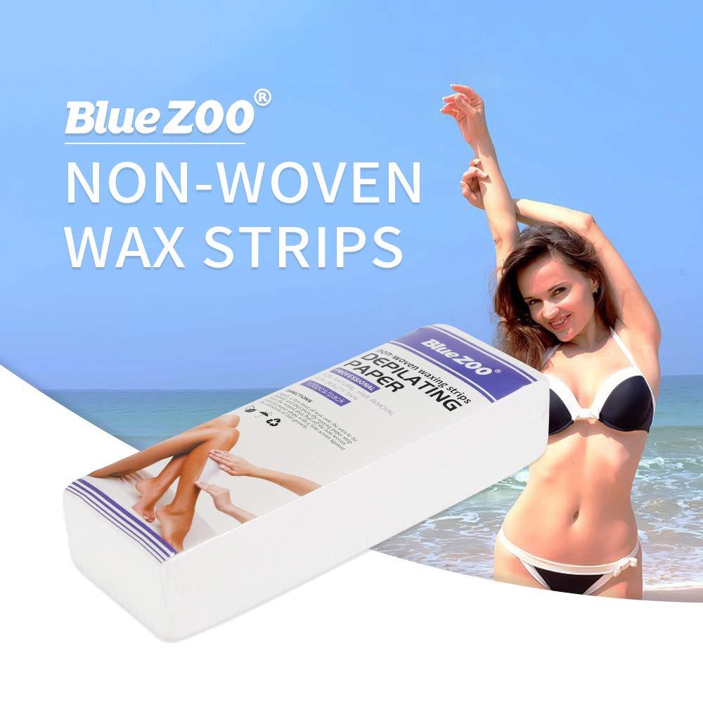 Qnotici Blue Zoo 100pcs/bag Non-Woven Waxing Strips Depilating Papers Hair Remove Wax Paper Hair Removal Accessories