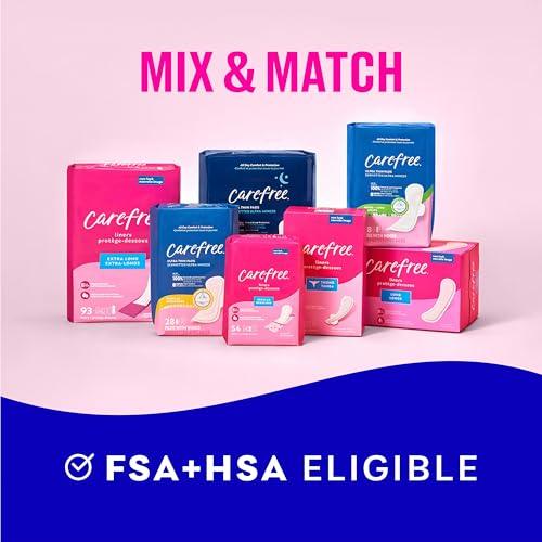 Carefree Carefree Acti-Fresh Ultra-Thin Panty Liners, Long To Go, Unscented - 92 Count