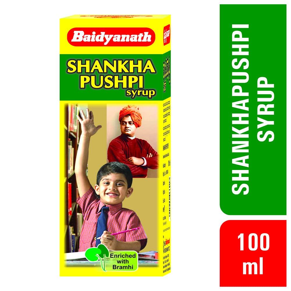 Baidyanath Asli Ayurved Baidyanath Shankhapushpi Syrup I Concentration Supplement I Mental Health Supplement I 100 ml (Pack of 2)