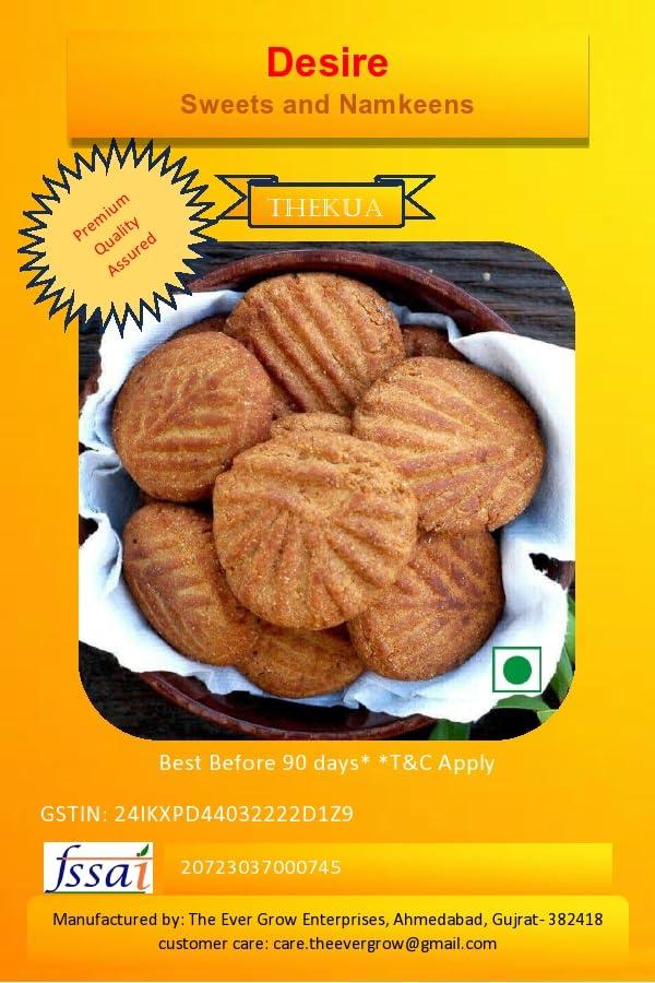 Generic The Ever Grow Enterprises Jaggery Thekua 500 GMS and 1 Kg Pack Container Free Worth of Rs.150/-