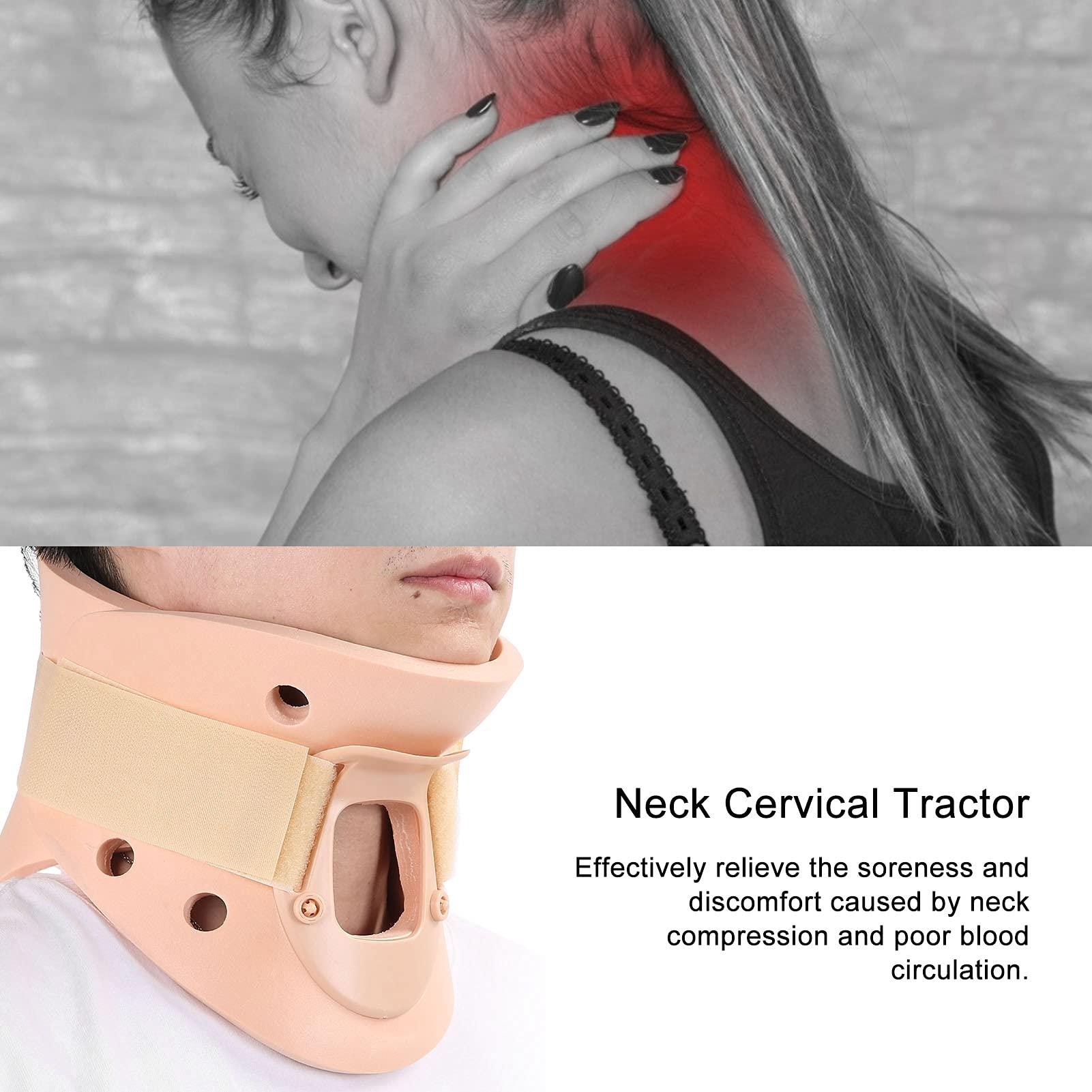 cigemay Neck Strecher, Effectively Relieve Open Throat Design Neck Collar for Home for Outdoor(L)