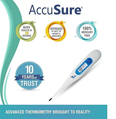 AccuSure AccuSure Digital Thermometers MT 32 Hard Tip 20 Sec (White)