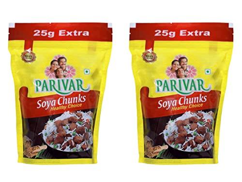 PARIVAR PARIVAR Brand SOYA Chunks High Protein and Pure Vegetarian (450g) (Pack of 2)