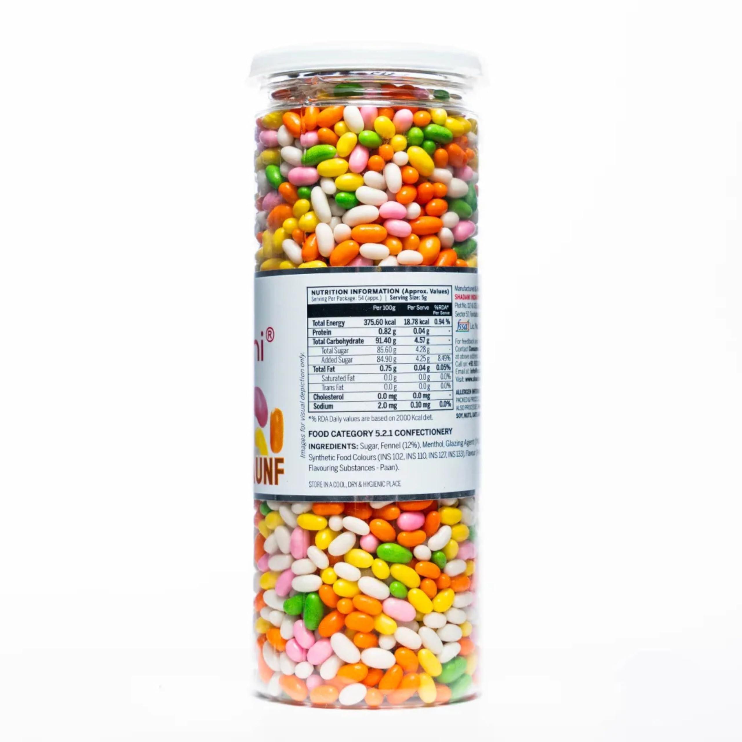 Shadani Shadani Sugar Coated Saunf Can 270g