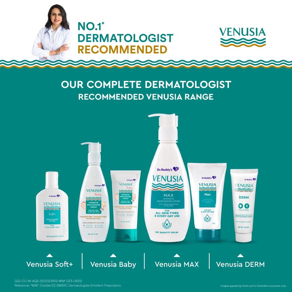 Venusia Dr. Reddys Venusia Max Combo of Cream 150g & Lotion 300g|Intensive Moisturizing Lotion and Cream|Paraben Free Body Lotion and Cream For Dry Skin | Moisturizer Infused With Shea Butter & Cocoa Butter