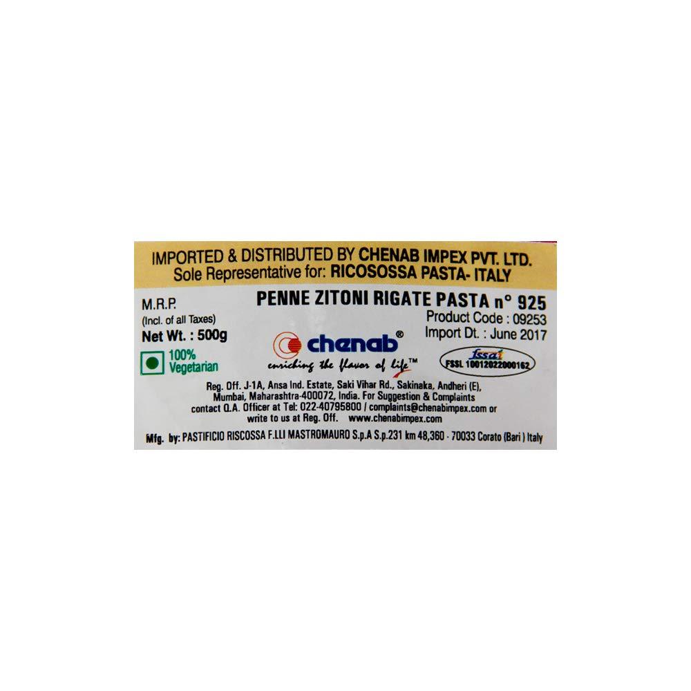 Riscossa Riscossa Vegetarian Semi Di Orzo Pasta, 500 Grams(Pack Of 2)