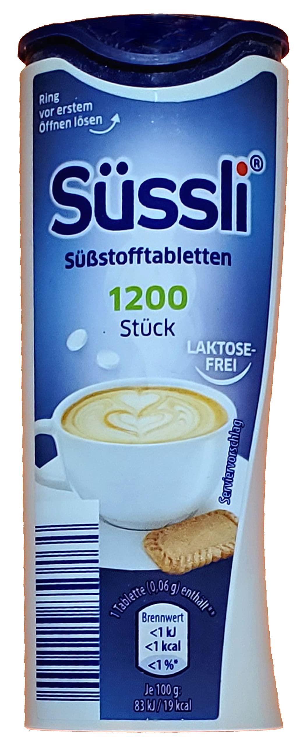 Suessli sssli suessli German Sweetener Tablets 1200pcs in Dispenser