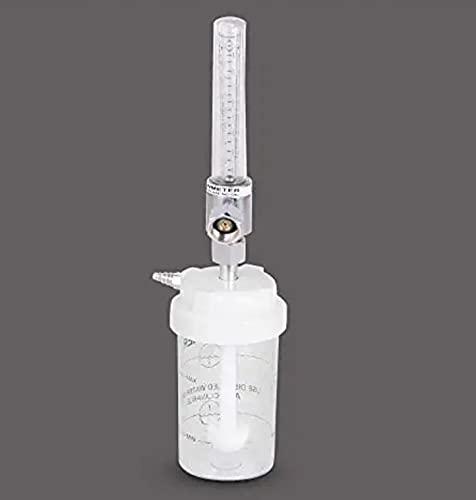LSS ENGINEERING Oxygen Flowmeter with humidifier bottle suitable for oxygen gas outlet, by LSS