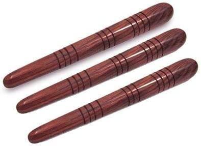 Silistar Silistar Thai Foot Massage Tool Reflexology 3 Pcs Wooden Jimmy Stick