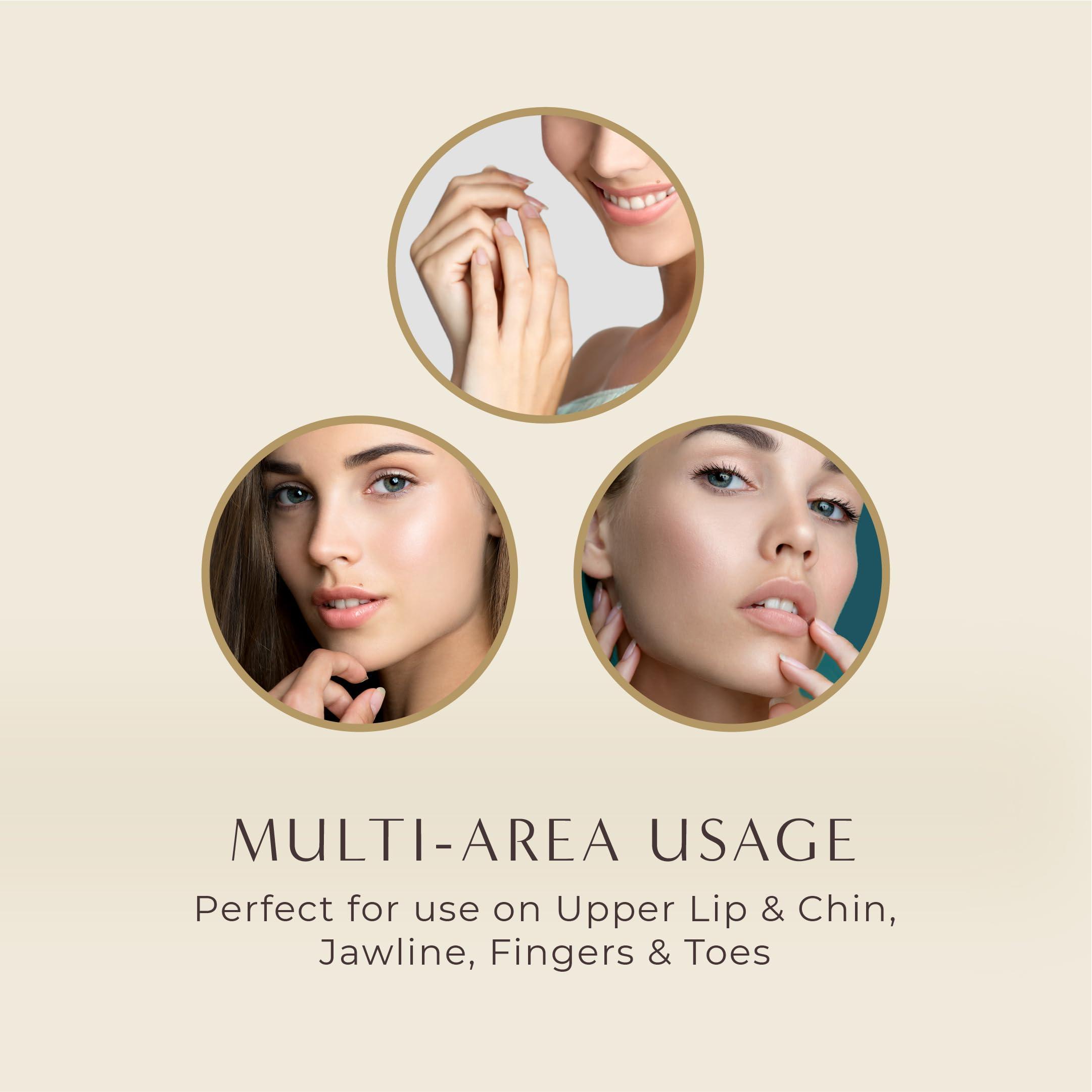 HoneyBee Honeybee Aloe Vera Facial Wax Strips | Waxing Strips for Women | For Upper Lips, Chin, Fingers & Toes | Hair Removal for Sensitive Skin | Pack of 2