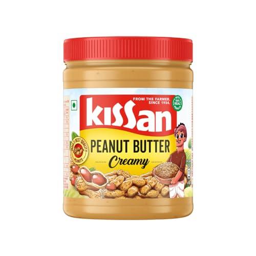Kissan Kissan Creamy Peanut Butter | High Protein Unsweetened Peanut Butter| With Perfectly Roasted Peanuts | Natural Peanut Butter | Gluten Free, 920 g