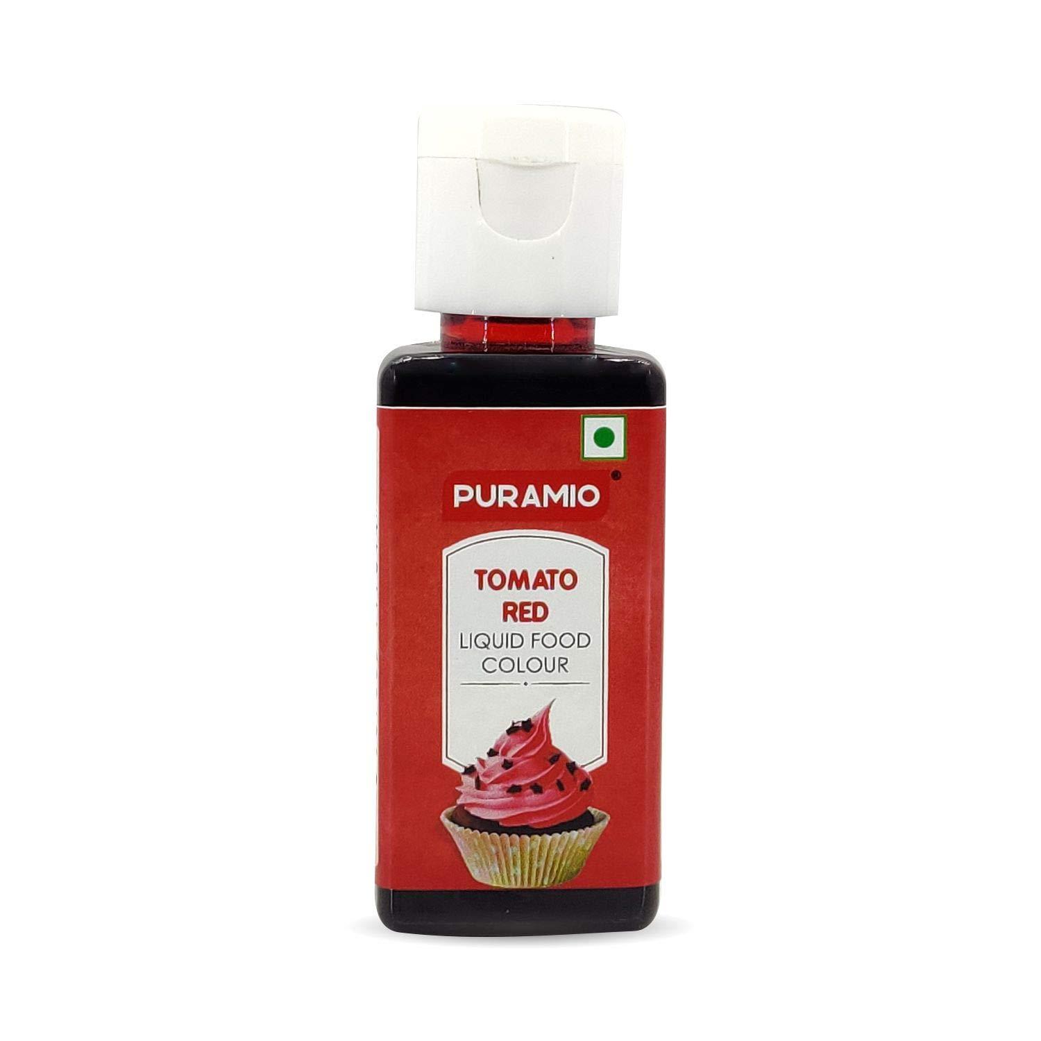 PURAMIO Puramio Liquid Food Colour - Tomato Red, (50ml)