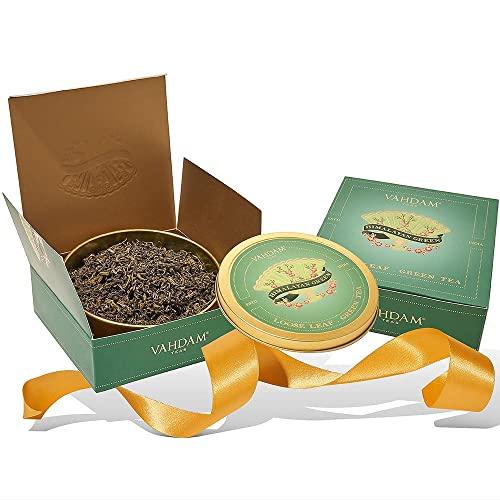 VAHDAM VAHDAM Himalayan Green Tea Gift Set | 100% Natural Ingredients, Packed and Sourced in India | Tea Gift Pack, Festive Gift Pack, Luxury Gift for Any Occasion