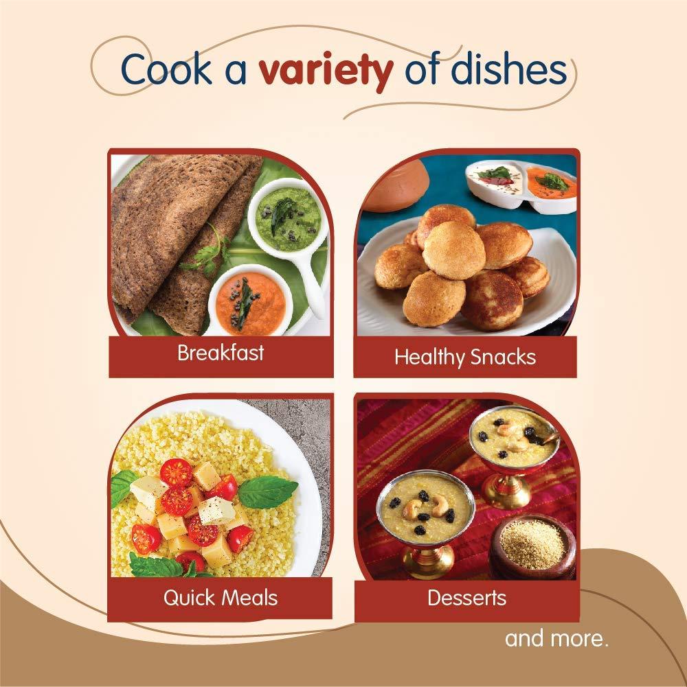 Manna Manna Millets 5Kg Combo Pack of 5, Unpolished Millets, Siridhanya,Certified Low GI, Little 1kg, Kodo 1kg, Foxtail 1kg, Proso 1kg, Barnyard 1kg. Natural Grains 500g(Pack of 10)