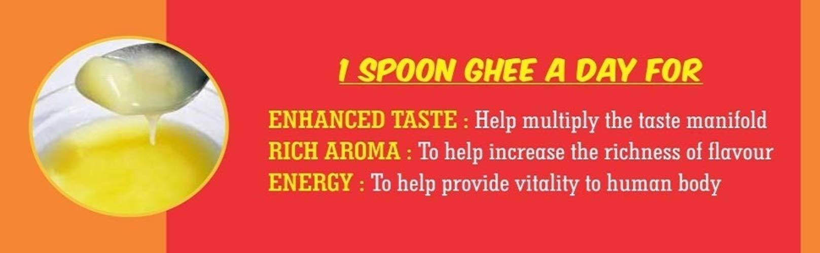 BRIJ GWALA Brij Gwala Pure Cow Desi Ghee || Made Traditionally from Curd ||Pure Cow Ghee for Better Digestion and Immunity 200Ml pack of-2