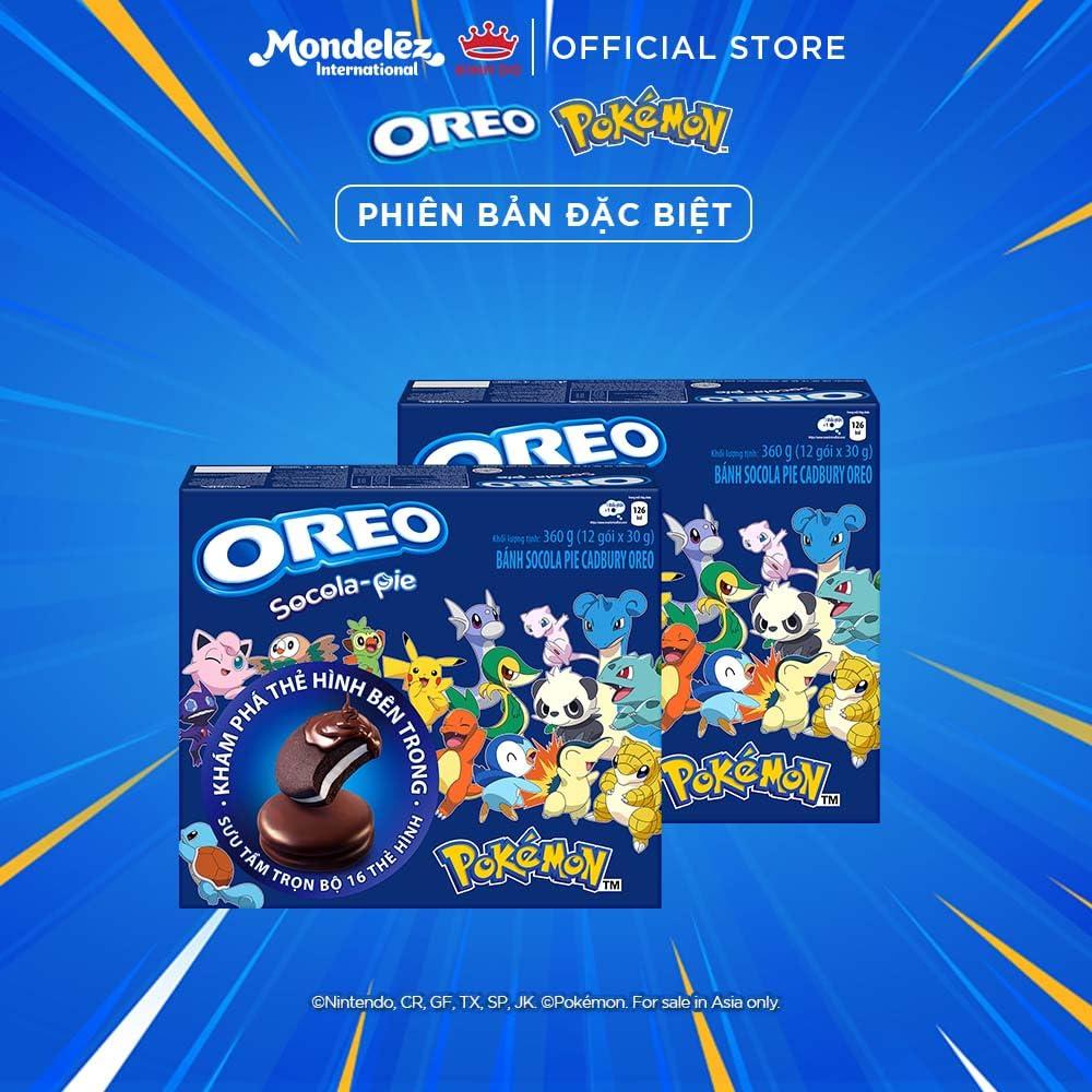 Generic Oreo Socola Pie Immerse Yourself in the World Of Chocolate With the Oreo Socola Pie Strawberry Flavour Pokemon Edition 360g Limited Edition (Imported)