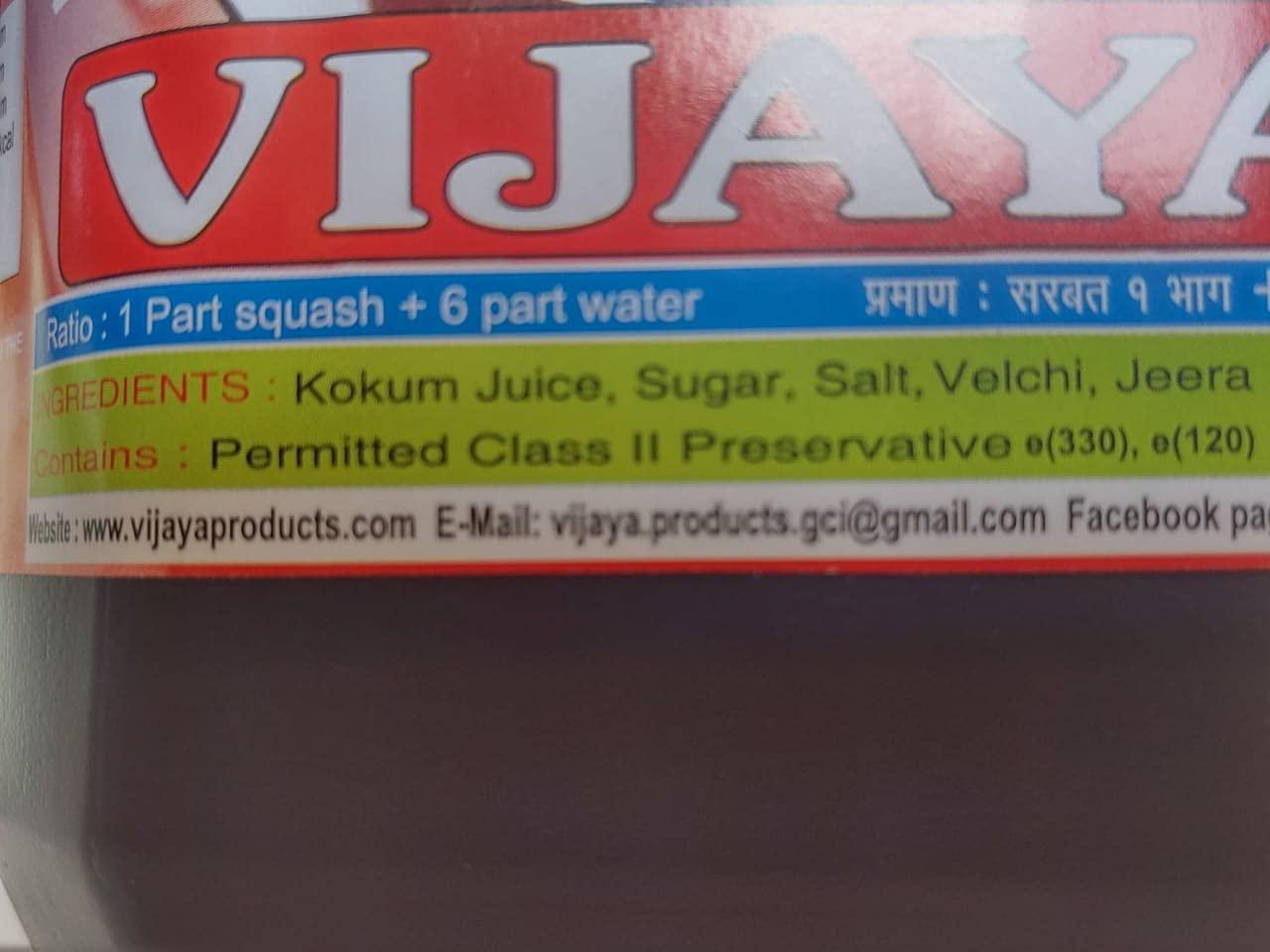 VIJAYA VIJAYA Kokam Sartbat / Syrup 100 Percent Natural, 5000 ml, Radish Black
