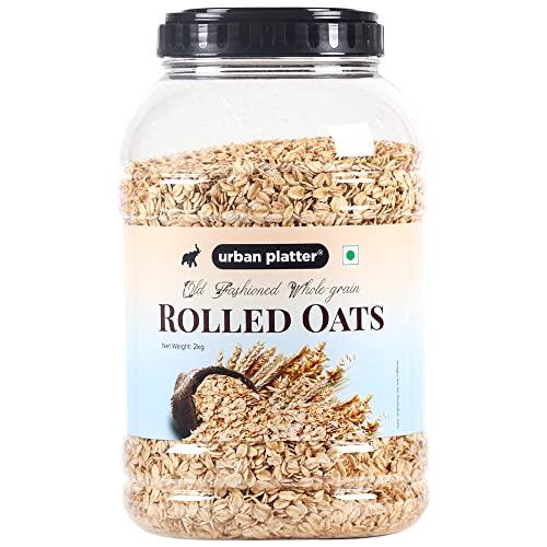 urban platter Urban Platter Rolled Oats, 2Kg (High-Fiber Breakfast Cereal / Use for Baking, Granola and Oatmeals / Rich in Beta Glucans)