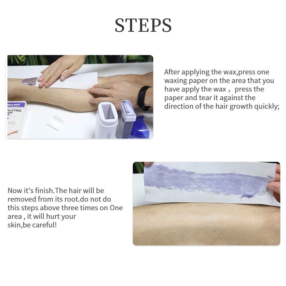 Qnotici Blue Zoo 100pcs/bag Non-Woven Waxing Strips Depilating Papers Hair Remove Wax Paper Hair Removal Accessories