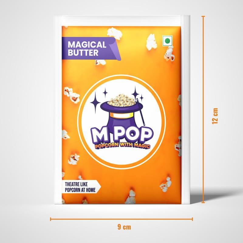 M POP M POP Magical Butter Instant Popcorn with Magic | Theatre Like Popcorn at Home (70g, Pack of 10)