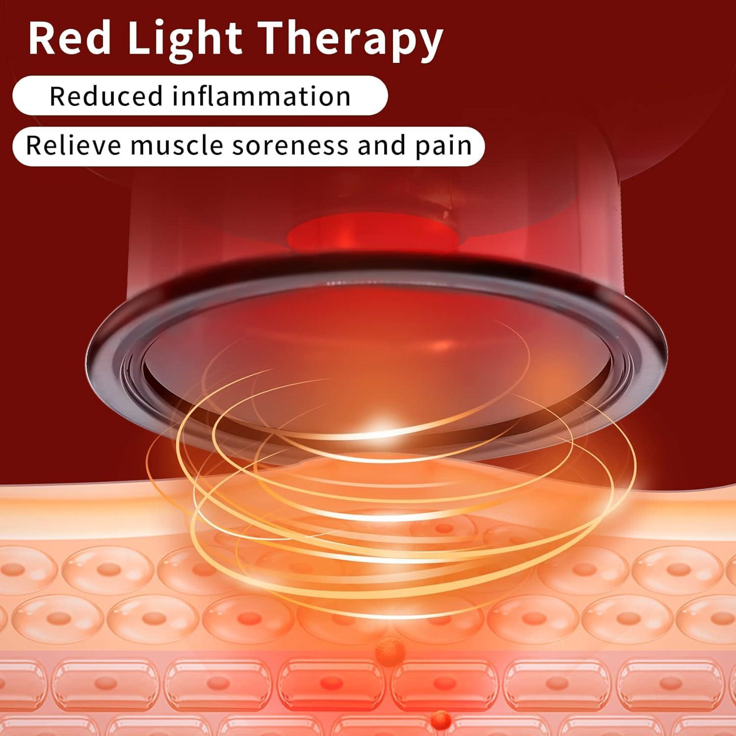 ARYKA Smart Electric Cupping Therapy Set, Portable Massager 12 Levels Suction And Infrared Heating Muscle Massage Vacuum Therapy Machine, Multifunctional Dynamic Red Light Cupping Tool