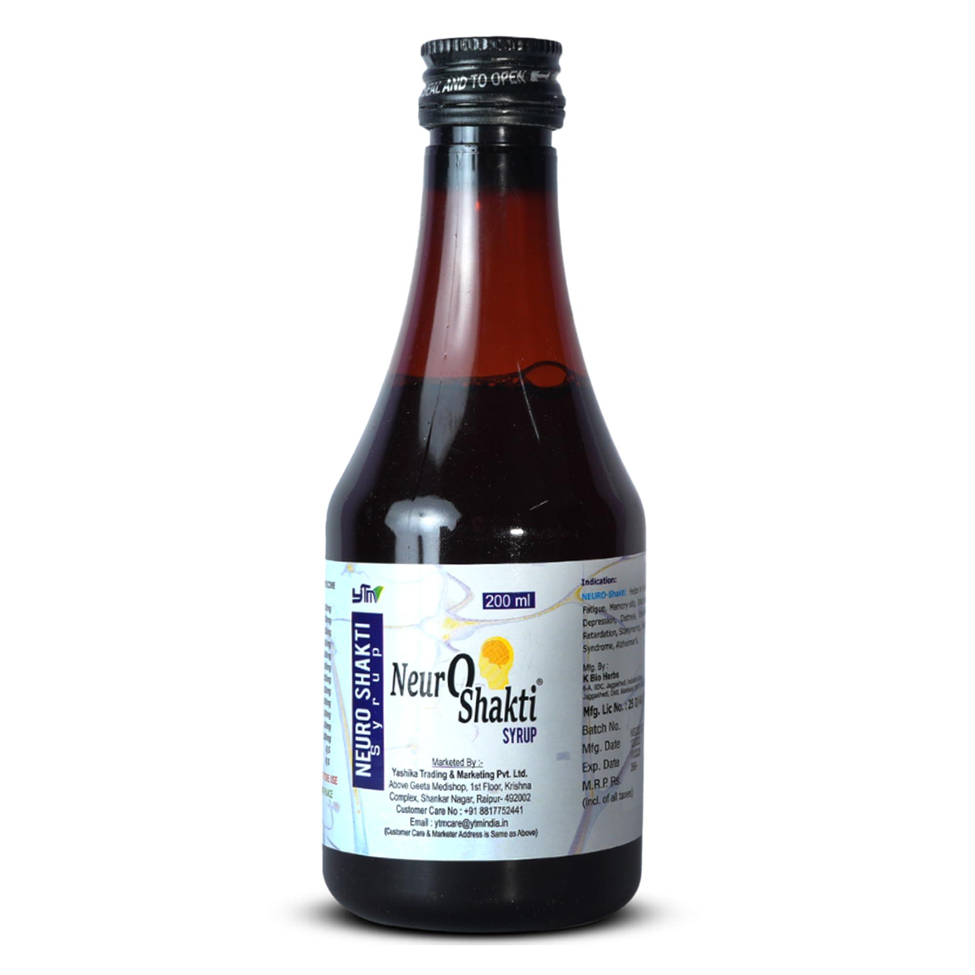 Neuro Shakti Neuro Shakti Syrup helps in tension depression good sleep & mental wellness 200ml