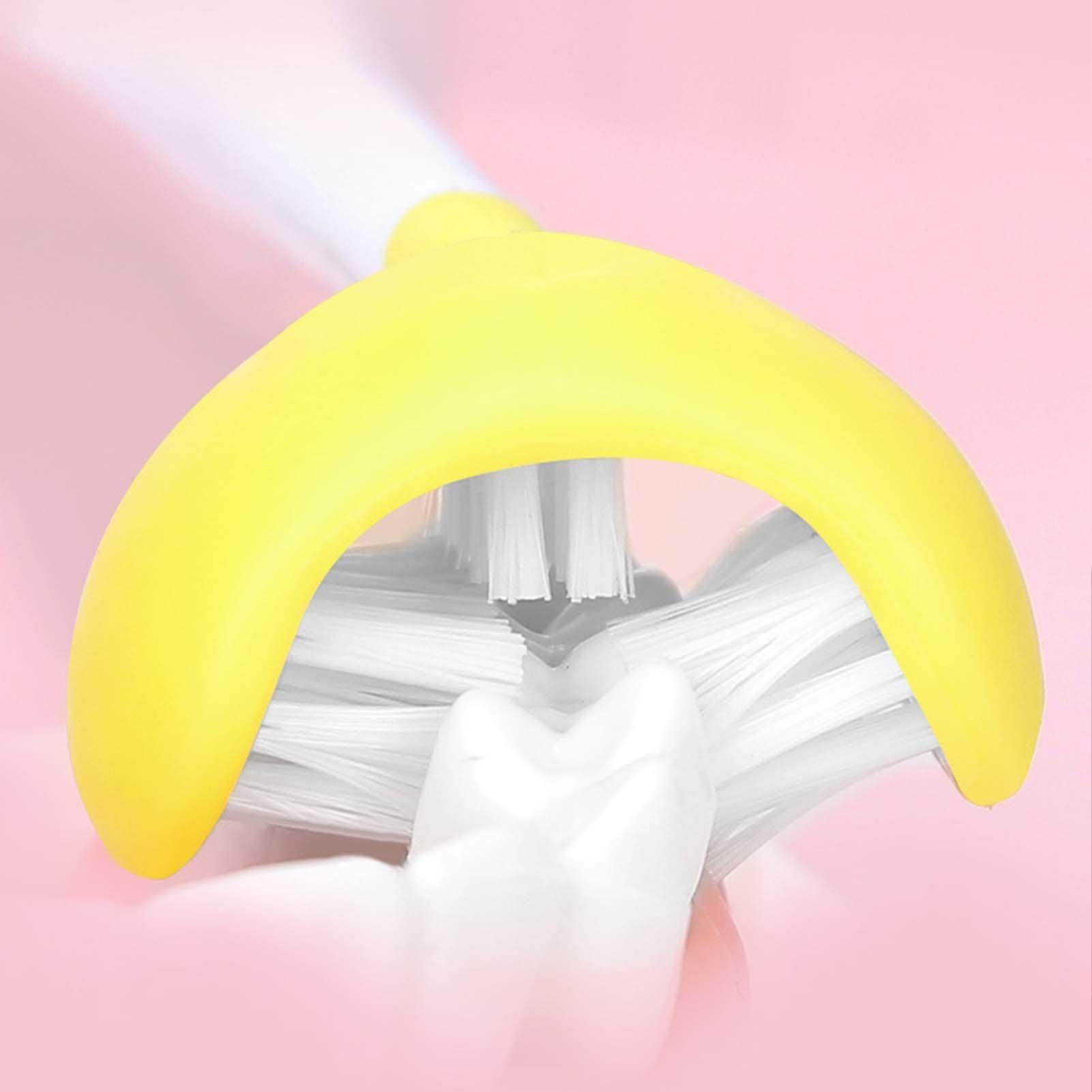 Generic 3-sided Toothbrush | Autisms Sensory Toothbrush,Triple Bristle Toothbrush Head Special Needs Toothbrush Soft Bristle Toothbrush for Adult Children, Special Needs