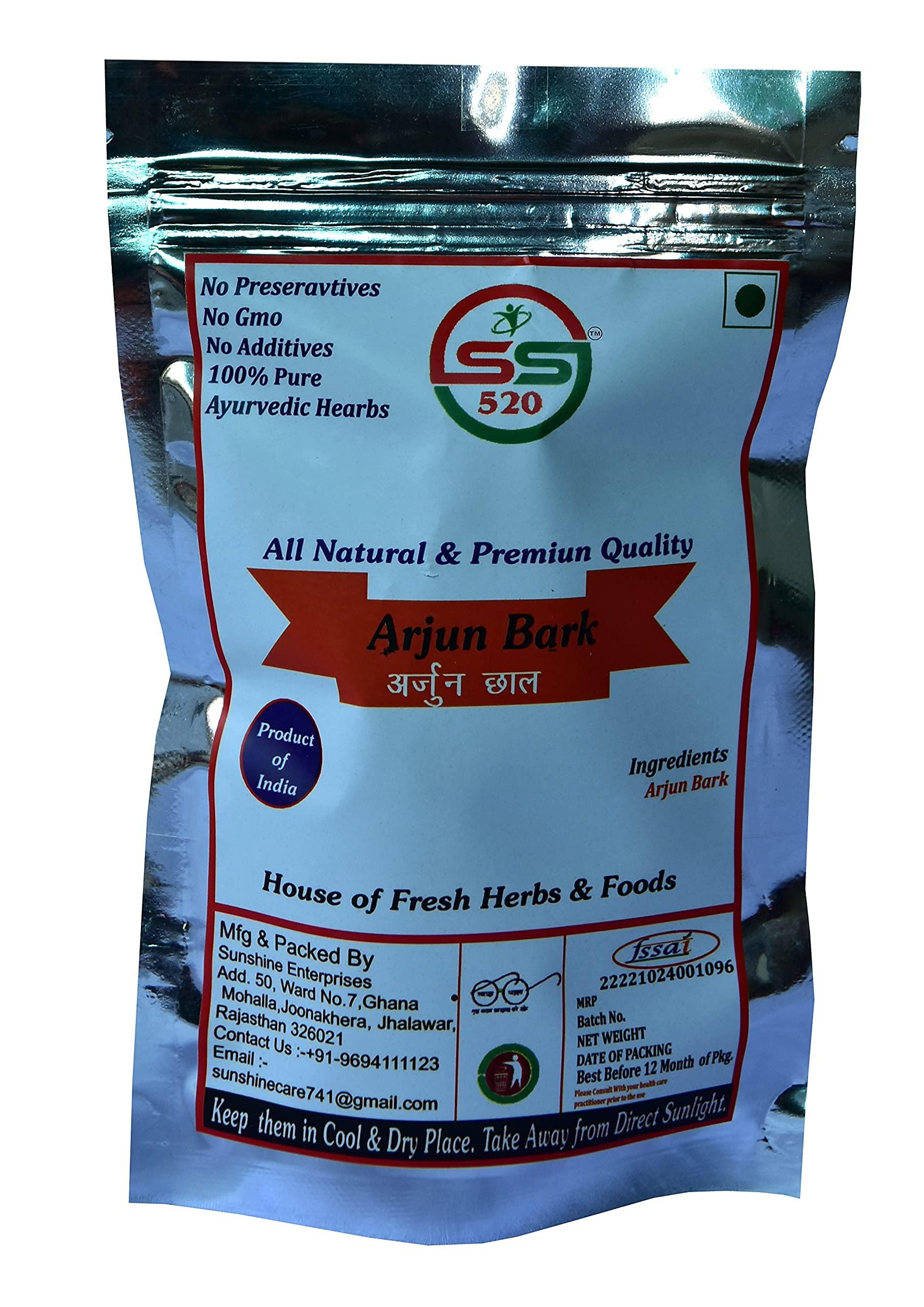 SS520 SS520 Arjuna Ki Chaal 400g. Arjuna Arjun Tree Thella Maddi Marudha Maram Tree Bark