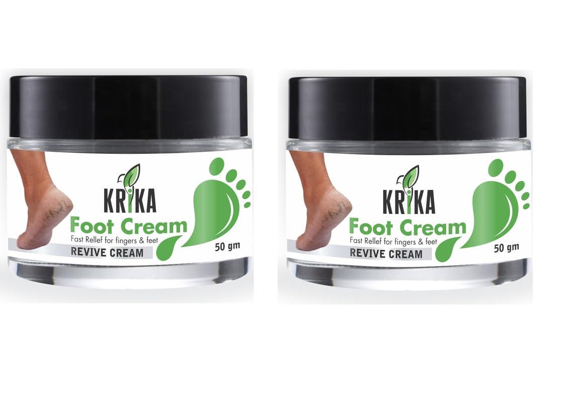 KRIKA KRIKA Foot Care Cream Repairs Cracked Heel | Crack Heel Repair Cream For Women & Men-100 gm (PACK OF 2)