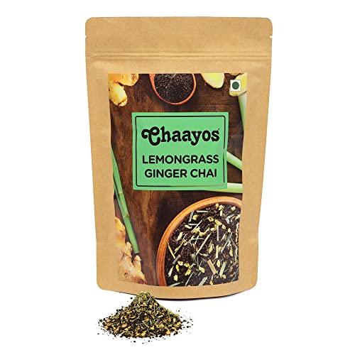 Chaayos Chaayos Lemongrass Ginger Tea - Premium Chai Patti for Cough & Cold Remedy (300g)