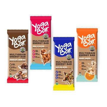Yogabar Yogabar Protein Bar Baked brownie Box - 6 x 60 g (Box of 6 bars) and Snack Bar Variety Pack - 10 * 38 g (Box of 10 bars)