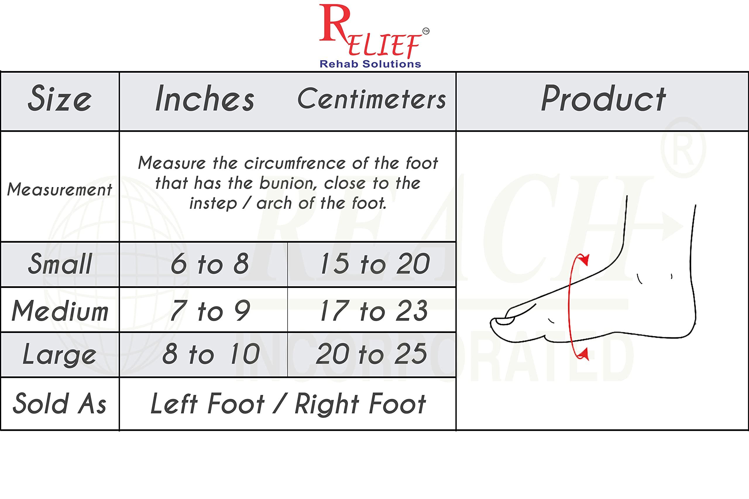 Relief Relief Hallux Valgus Bunion Aligning Splint (Medium Size - Right Foot)
