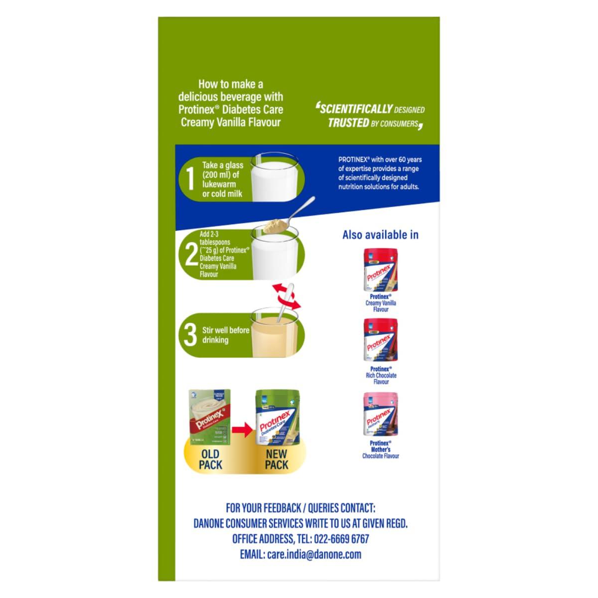 Protinex Protinex Diabetes Care - with Protein and High Fiber for Blood Sugar Control - 1kg (Vanilla flavor) (Pack of 2)