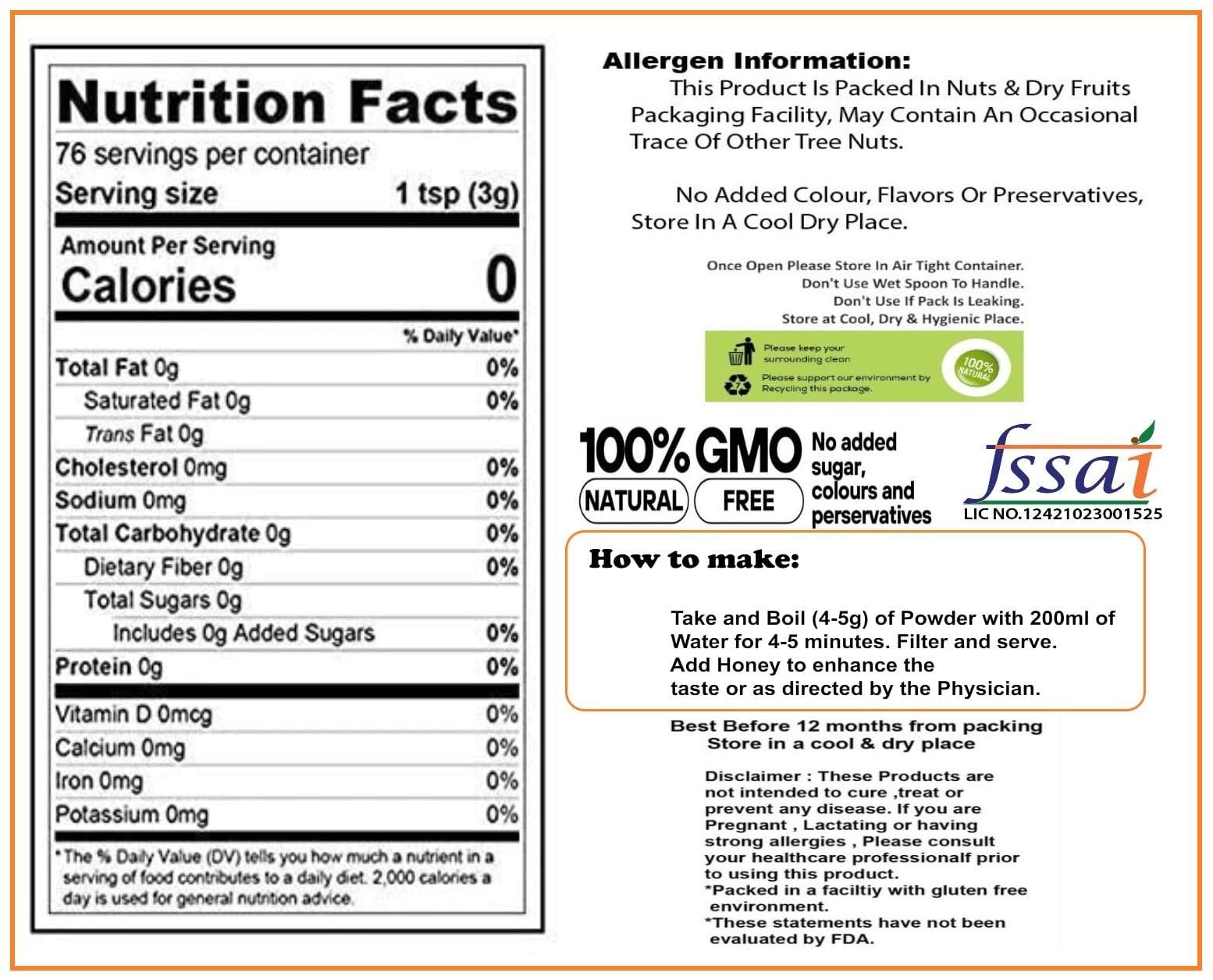 3V PRODUCTS 3V PRODUCTS Arugampul Powder - Pack of 2x50g - Bermuda Grass | Cynodon Dactylon | Doob Grass