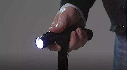 Crownish Crownish walking stick Trusty Cane LED Folding Walking four Head Pivot Base Adjustable As Seen On TV
