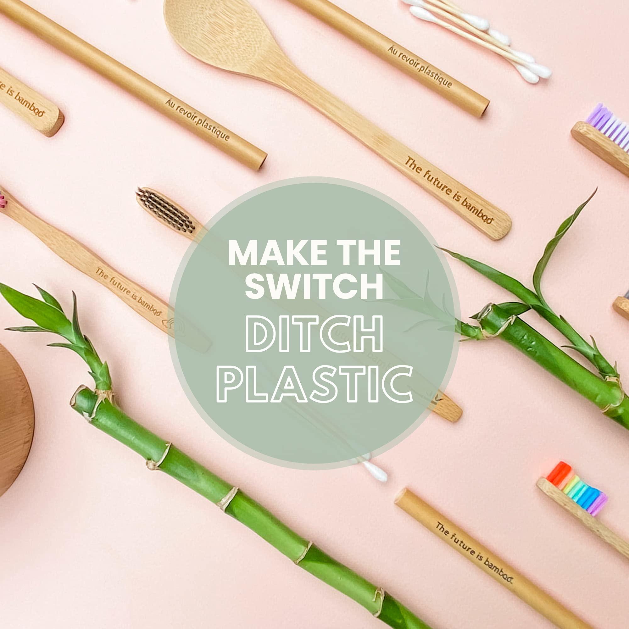 The future is bamboo The Future is Bamboo Bamboo Straws, Reusable Straws, Wooden Straws for Drinks, Pack of 6