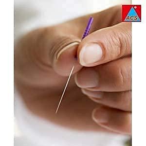 ACN-1014 Acupuncture Needles Silver Handle (Size 0.25 X 50mm) 2 CUN single Tube Pack Of 100