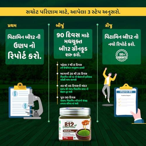 Generic PRISHA AYURVEDIC Plant Based Vitamin B12 Hanny Yukt Green Food Supplement C & A | Boost Energy Level | Good For Digestion And Stress | Glowing Skin For Men & Women (100 Gm)