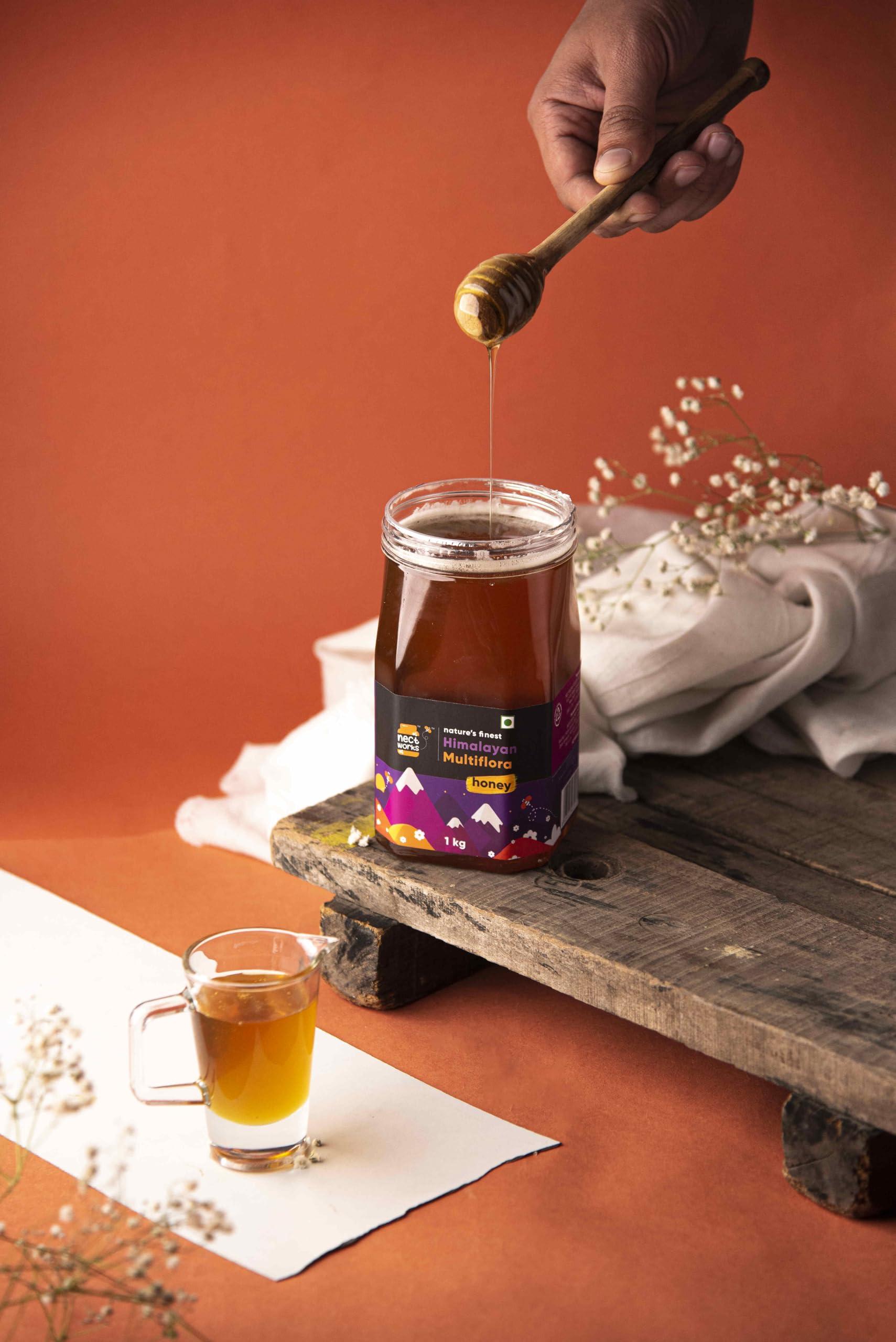 NECTWORKS NectWorks Himalayan MultiFlora Honey, 100% Natural Pure Honey, 1Kg