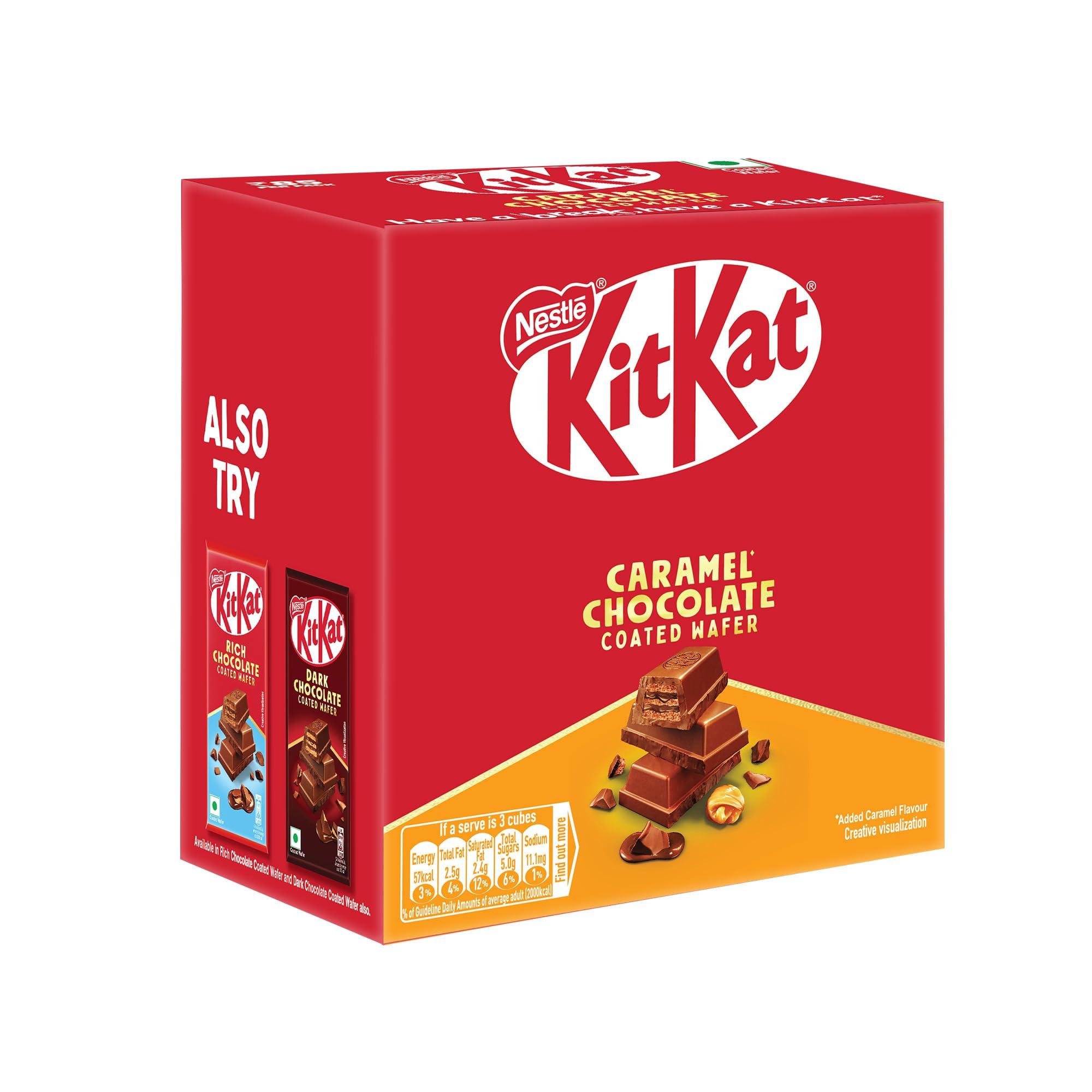 DESSERT DELIGHT (device) KIT KAT Caramel Chocolate Coated Wafer Bar, 50G X 12 Units, 600 Gram, Box