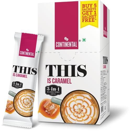 Continental This Continental THIS 3 in 1 Flavour Coffee Premix Combo (Creamy + Hazelnut + Cappuccino + Caramel + Mocha), 708gm (GIFT/FESTIVE PACK)